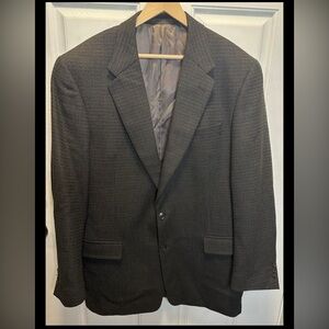 VTG Terzo Uomo Italian Design Blazer 42L - Textured Brown/Grey Sport Coat